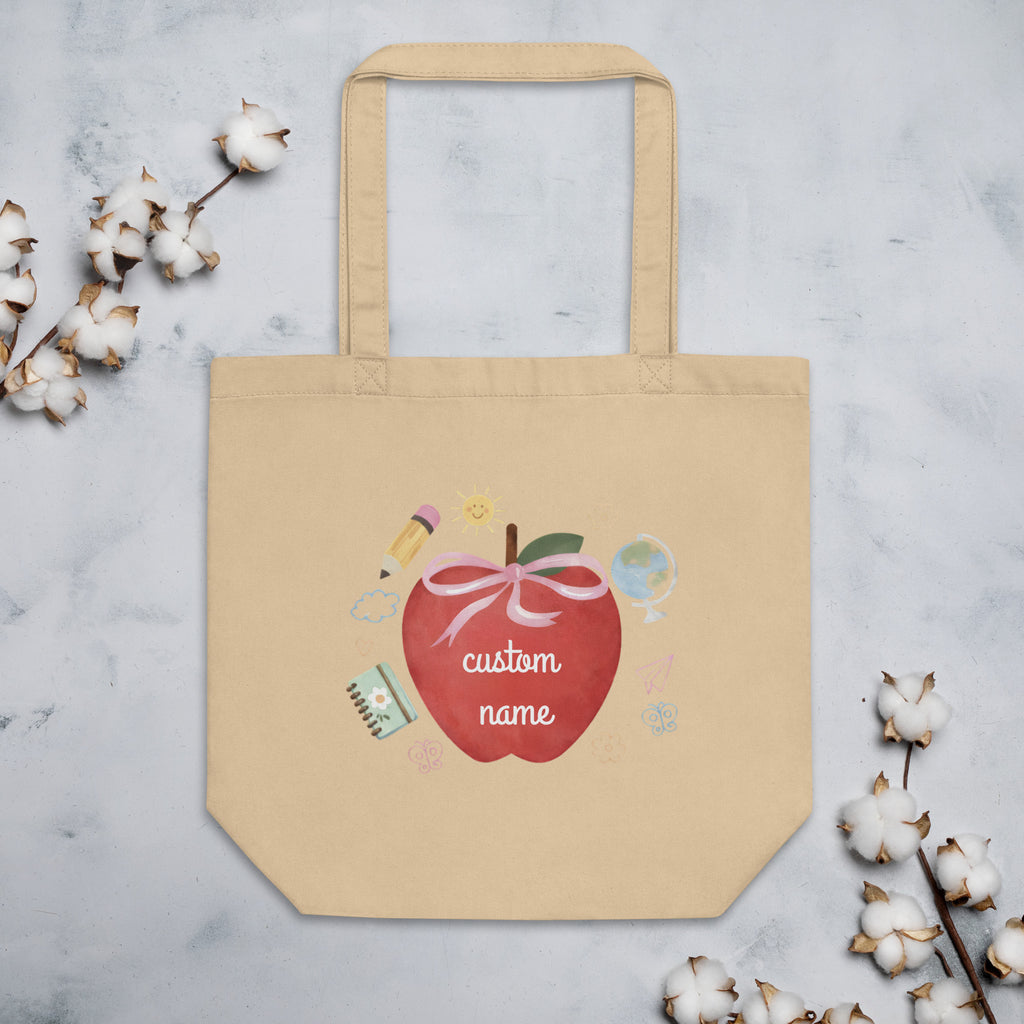 Teacher Apple Tote - Custom
